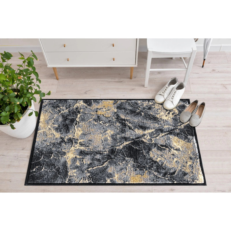 Marble Indoor / Outdoor Area Rug, Rectangle 40 x 60 cm