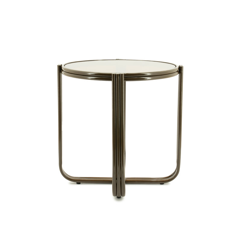 Table de bout Groovy, Brun