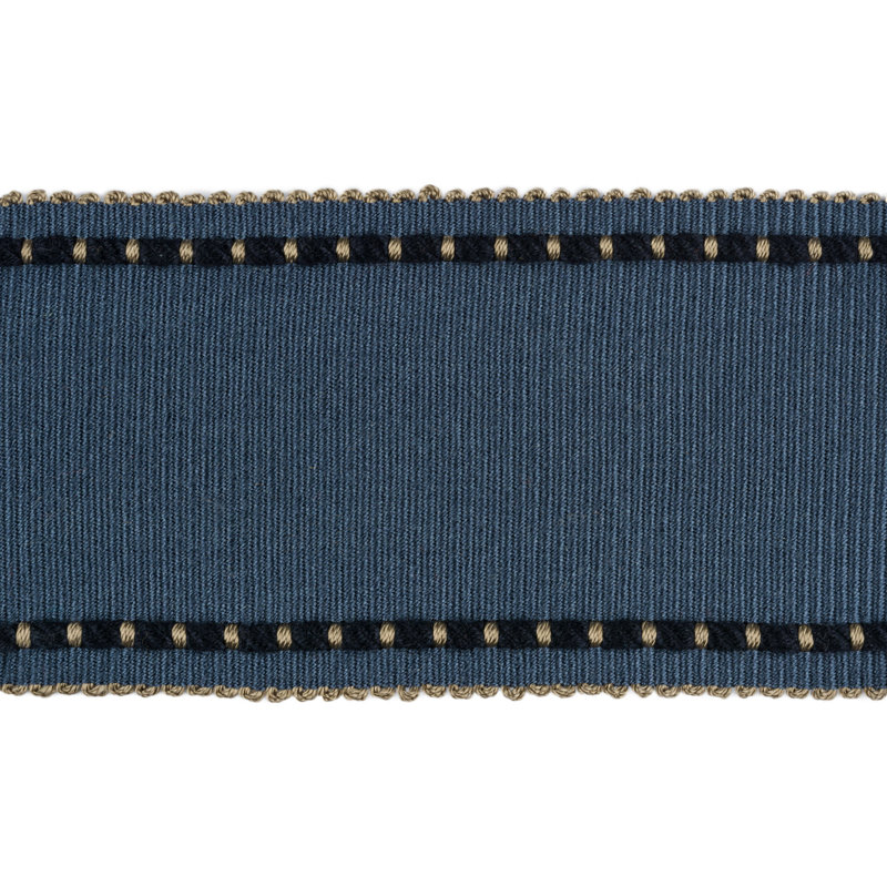 Cable Edge Band Fabric, Indigo