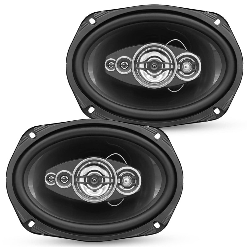 5 paires de haut-parleurs de voiture 6 x 9 800 W 4 Ohms 2 voies audio haut-parleur coaxial avec super tweeter adapté pour le véhicule