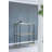 3-Tier Metal Console Table, Black Gold Mirrored Shelf