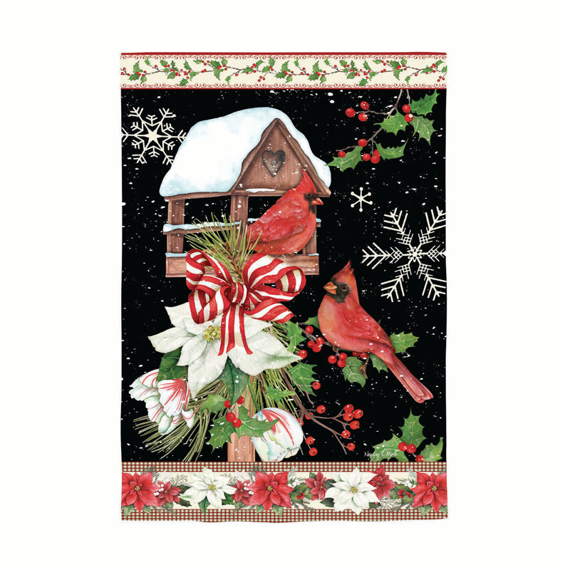 Joyeux cardinal d'hiver, visite du jardin