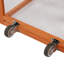 Poulailler portatif mobile avec nichoir, chambre à coucher, course, fenêtre, panneau solaire, portes, plateau coulissant, roues, enclos extérieur pour petits animaux, avec des motifs colorés