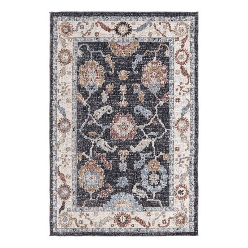Erica Floral Indoor Rug, Rectangle 4' x 6'