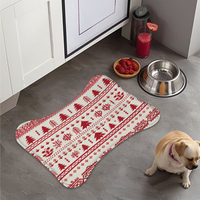 Cozy Sweaters - 1 Piece Bone Shape Feeding Mat