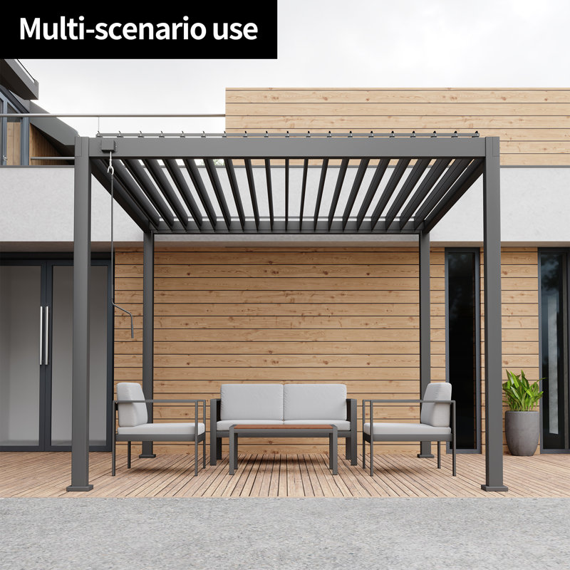 Pergola en bois massif l 10 pi x x P 10 pi Verona