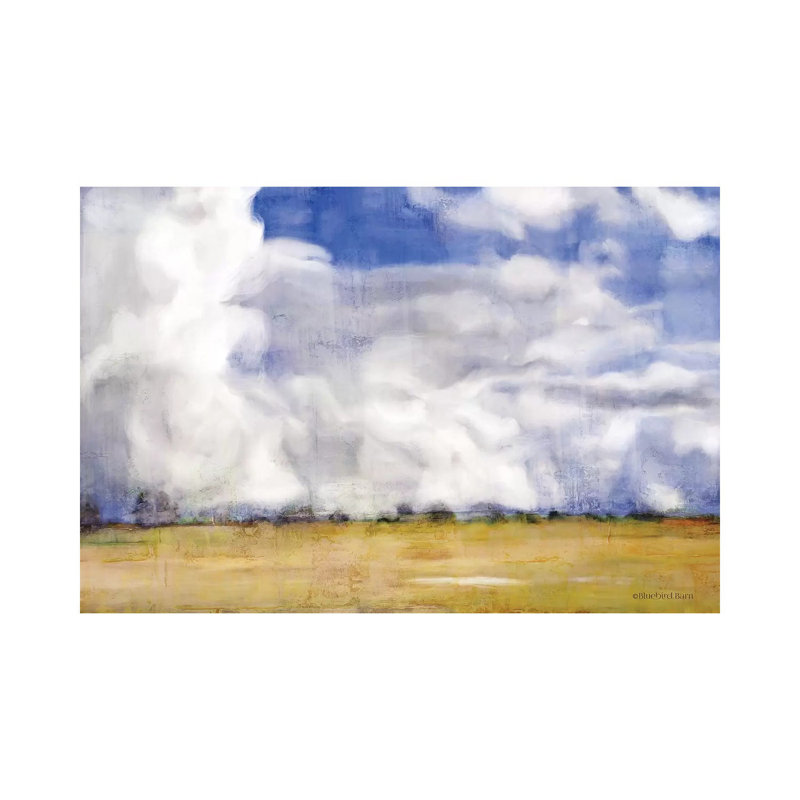Big Blue Sky by Bluebird Barn - Wrapped Canvas Painting, 20.32 cm H x 30.48 cm W