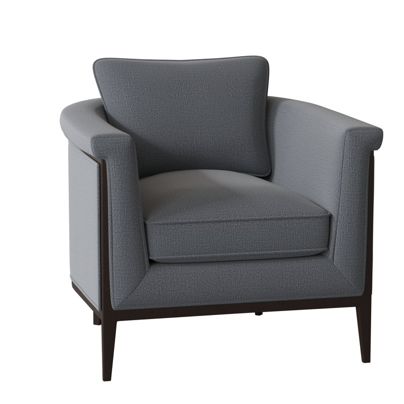 Fauteuil demi-tonneau Chalice, Port d'Élise, Noyer américain