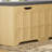 3-Piece L-Shaped Storage Bench with Padded Seat & Toy Box Function in Natural