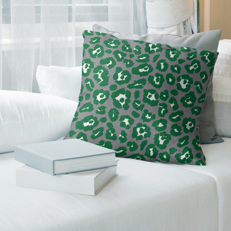 Housse de coussin carrée, Polyester filé, 16" x 16", Argent