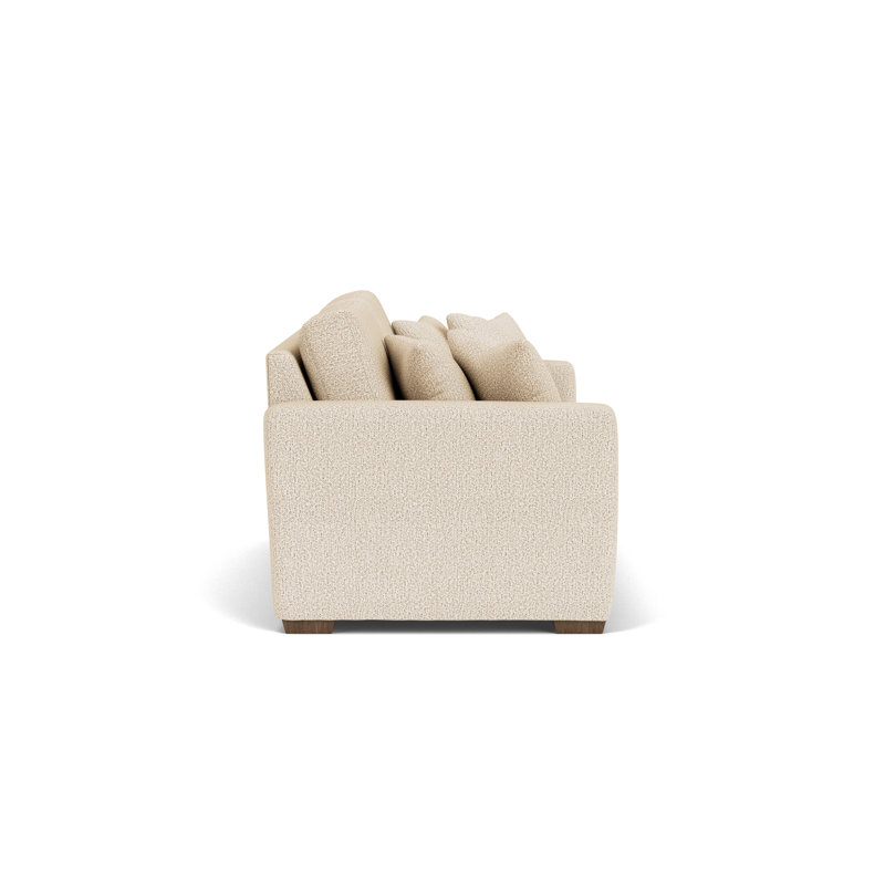 Canapé à accoudoirs carrés 83 po, Polypropylène / oléfine beige clair