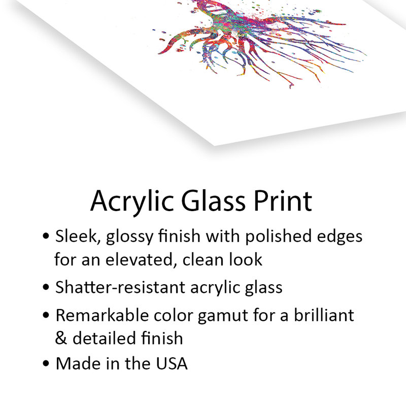 DNA Tree Print On Acrylic Glass, 24" H x 16" W x 0.25" D