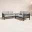 Ensemble de conversation modulaire d'extérieur 4 personnes avec coussins Sunbrella Townsend-100041294
