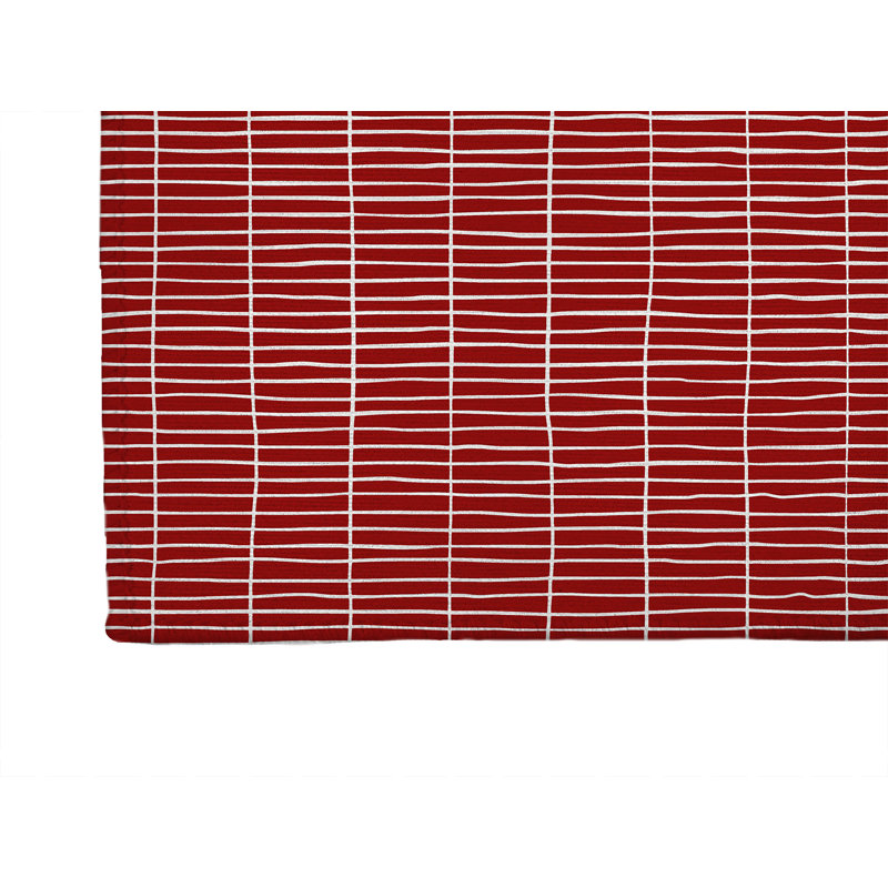 Geometric Indoor Doormat, Cranberry Red, 72" W x 48" L