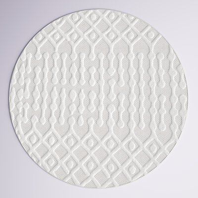 Annalee Moroccan Diamond Ivory Indoor/Outdoor Rug