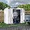 Remise de rangement classique en acier, 6 x 4, gris flûte