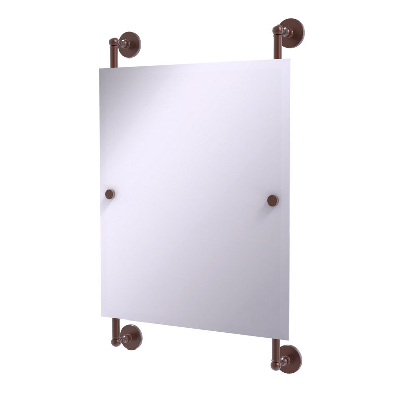 Miroir murale de paysage Dalston, Cuivre antique, H 32,7 po x l 21 po
