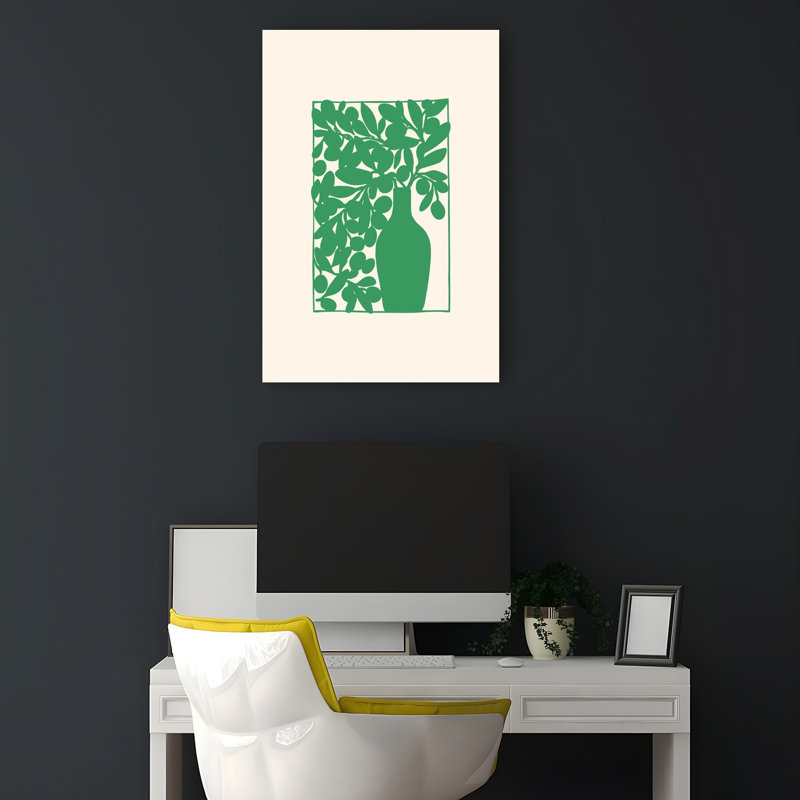 «Green Olive Still Life», impression de nature organique minimaliste, fruit naturel, H 18 po x l 12 po