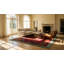 Antique Art Deco Medium Wool Red Rug