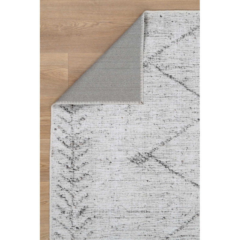 Tapis beige naturel Wild Branches, Rectangle 6 pi 6 po x 9 pi 5 po