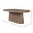 Marielle 84" Oval Pedestal Dining Table, Cocoa