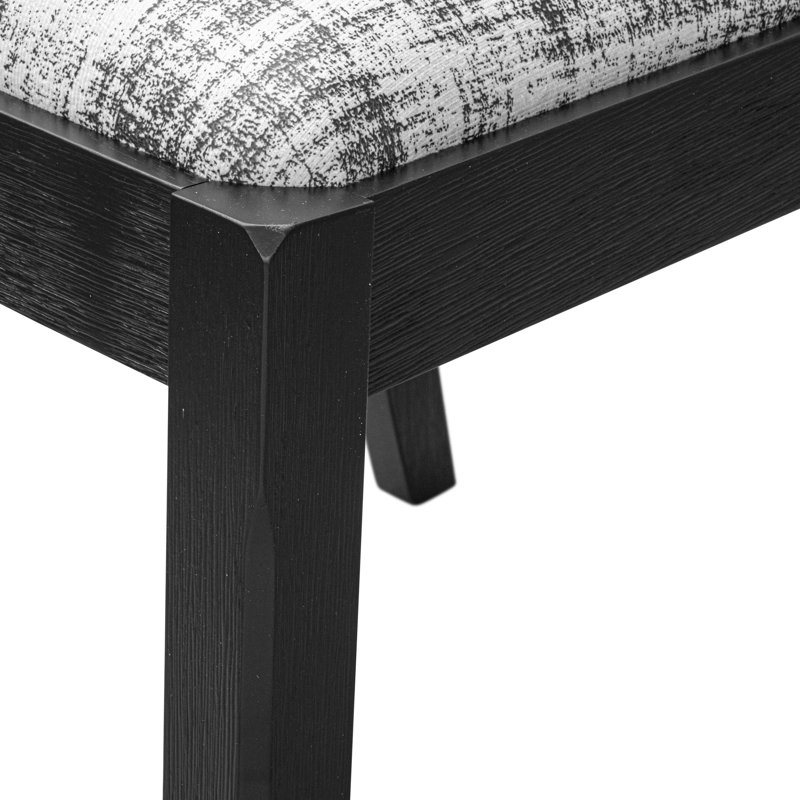 5-pc Table set consists of a Round Table and 4 Texture Polyester stackable Chair - (Finish Option)., Black