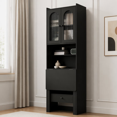 Accent Cabinet, Desk Cabinet with Shelf and Drawer for Home Office