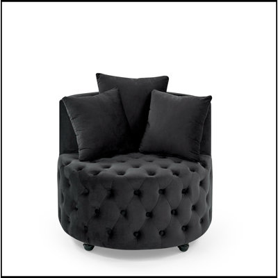 Luxurious Velvet Swivel Chair for Versatile Home Settings, Enhancing Comfort and Style.