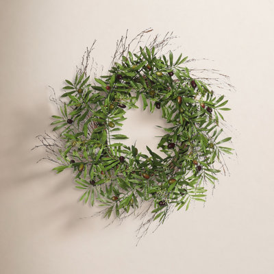 24'' Faux Mixed Assortment Polyester Wreath