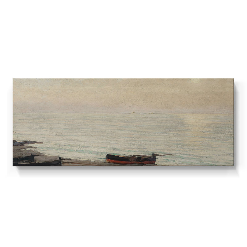 Série nautique-CCCCLXV- Toile tendue avec châssis - Prêt à accrocher, H 20 po x l 50 po
