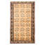 Tapis kaki clair rétro Danuel 3 pi 6 po x 6 pi 6 po