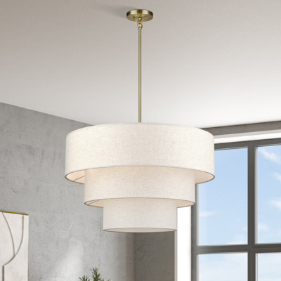 Aselin 8 Light Antique Brass Large Pendant Chandelier