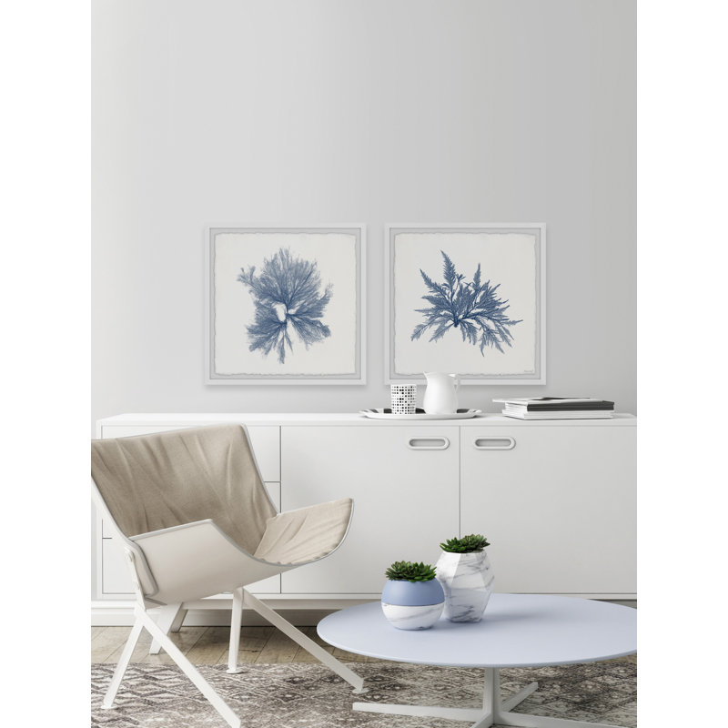 Marine sea weed vi’par marmont hill-ensemble de 2 reproductions d’art encadrées sur papier, H 18 po x l 18 po x P 1,5 po