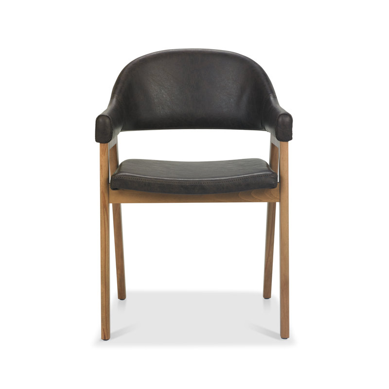 Anayalee 49cm H Polyester Blend Upholstered Upholstered Back Armchair, Brown
