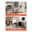 Fauteuil de direction avec repose-pieds, support robuste jusqu'à 400 lb, fonction inclinable, support lombaire réglable et mobilité à 360 ° silencieuse.-1071287031
