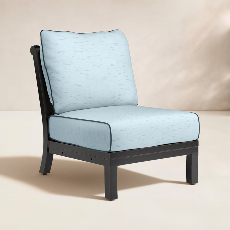 Monterey Outdoor Lounge Chair, Canvas Skyline Sunbrella®