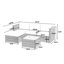 Wicker 4 - Person Garden Lounge Set with Cushions-1291376785