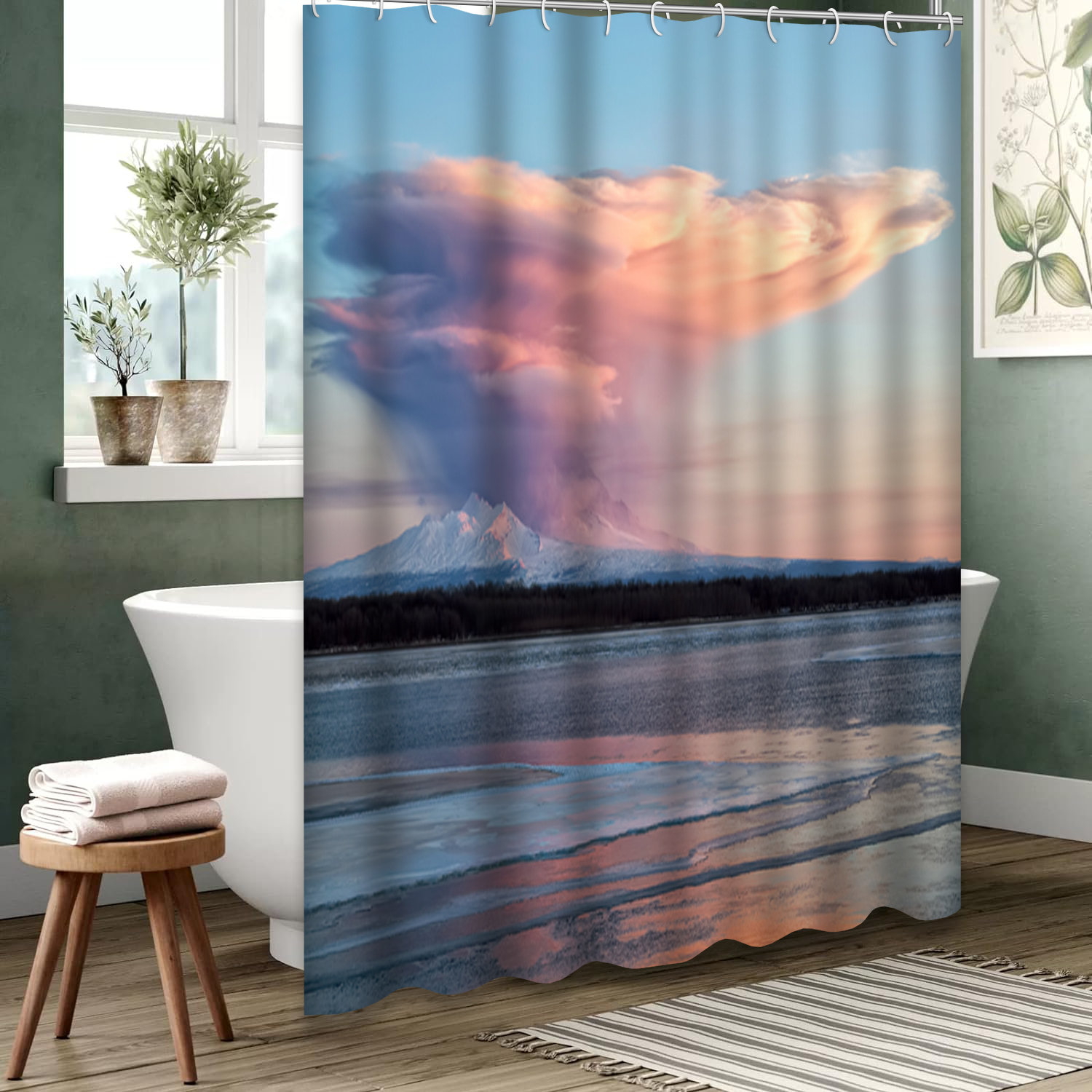 Golden Sunrise Shower Curtain NCU0DV1913