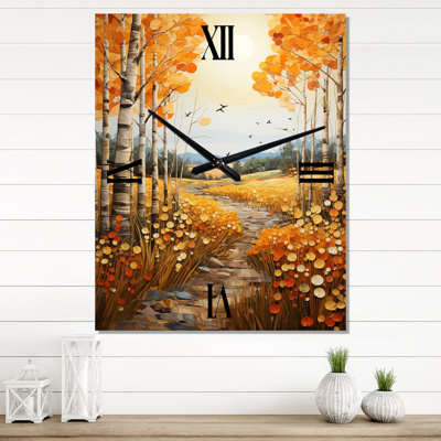 Horloge murale Birch Woods