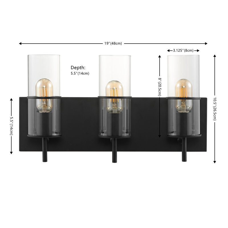 Quamain Armed Sconce, Black
