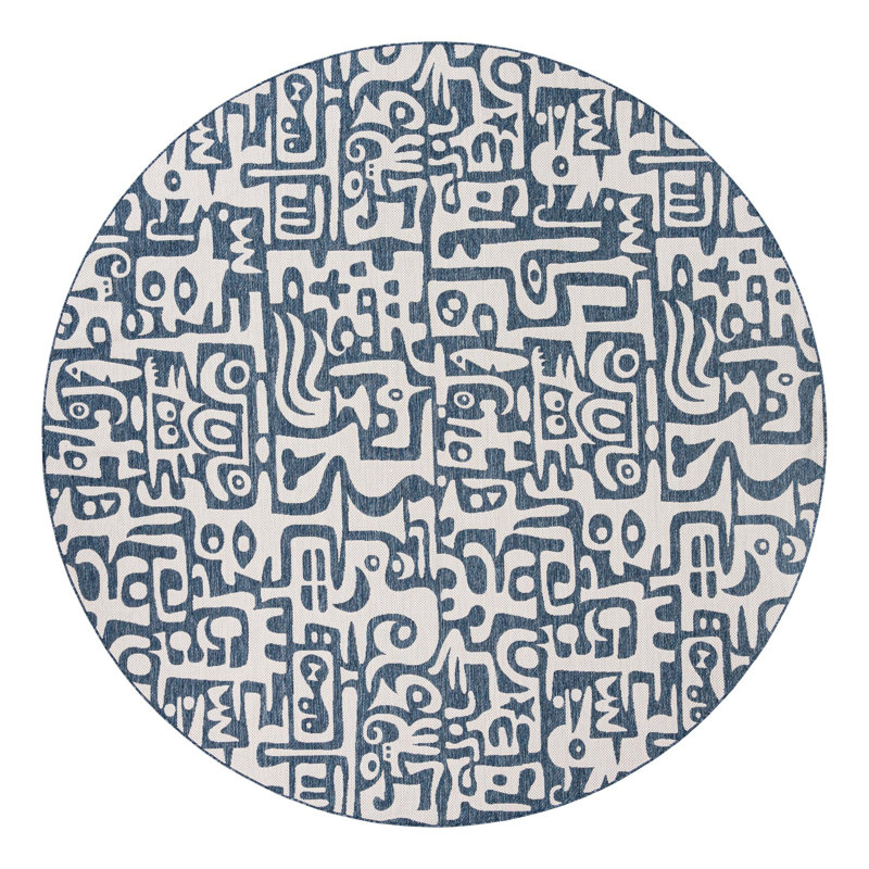 Lyric Hower Indoor/Outdoor Area Rug, Round 12'