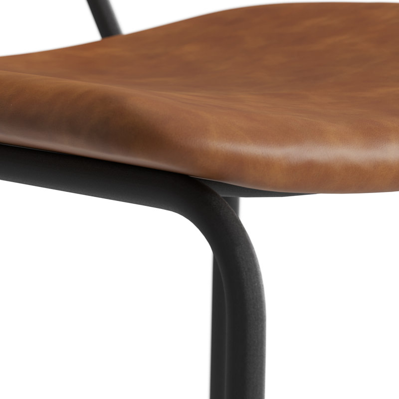 Tabouret de bar et de comptoir Buda, Tabouret de bar (siège d’une hauteur de 30 po), Brun clair, Naturel