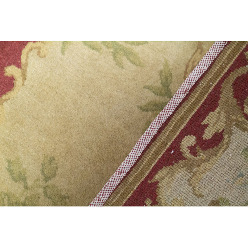 Hand-Knotted High-Quality Red Area Rug