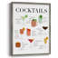 Impression de tableau de cocktail - bois massif-1472271391