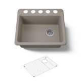 Riverby® 25" x 22" x 9.526" Undermount Kitchen Sink