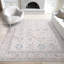 Tapis oriental en polypropylène et polyester Saxton-1385007567