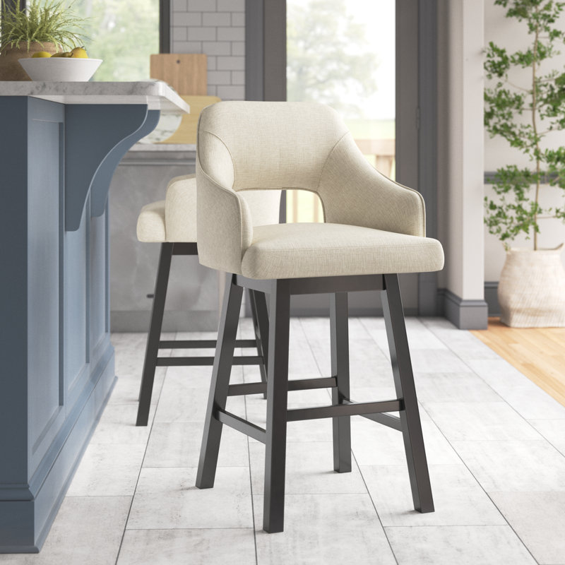 Tabouret pivotant Nestor, Gruau, Tabouret de comptoir (siège d'une hauteur de 25,2