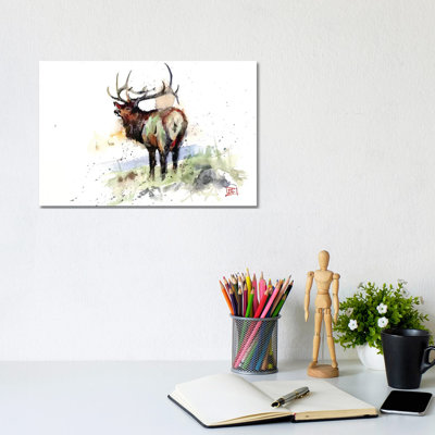 Elk III 1 Piece Wrapped Canvas Painting