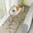 Glass Top C Table End Table