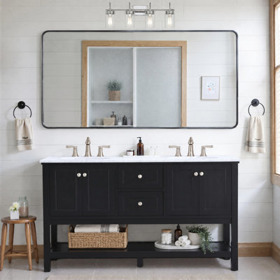 Ensemble de meuble-lavabo double 60 po Bonsai